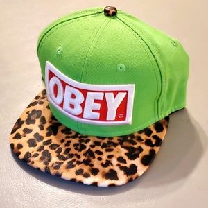 Obey Leopard Brim Cap